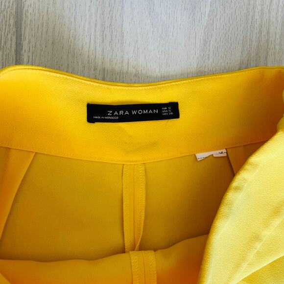 Vibrant Yellow Zara Women's Pants - Picture 4 of 5